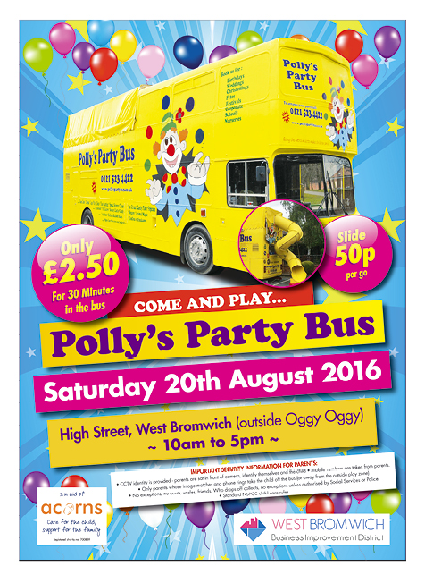 **CANCELLED** Party Bus in West Bromwich Town Centre