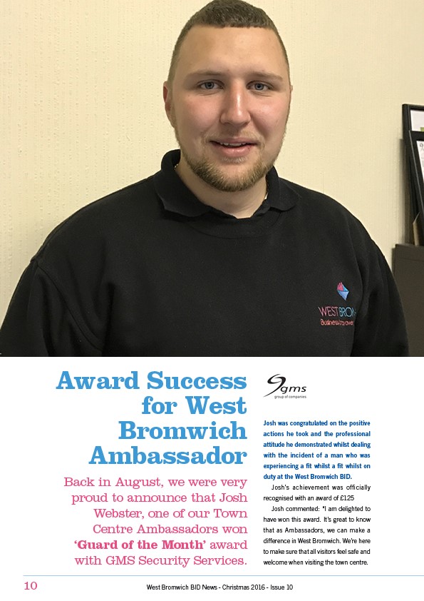 West Bromwich Town Ambassador "Guard of the Month"