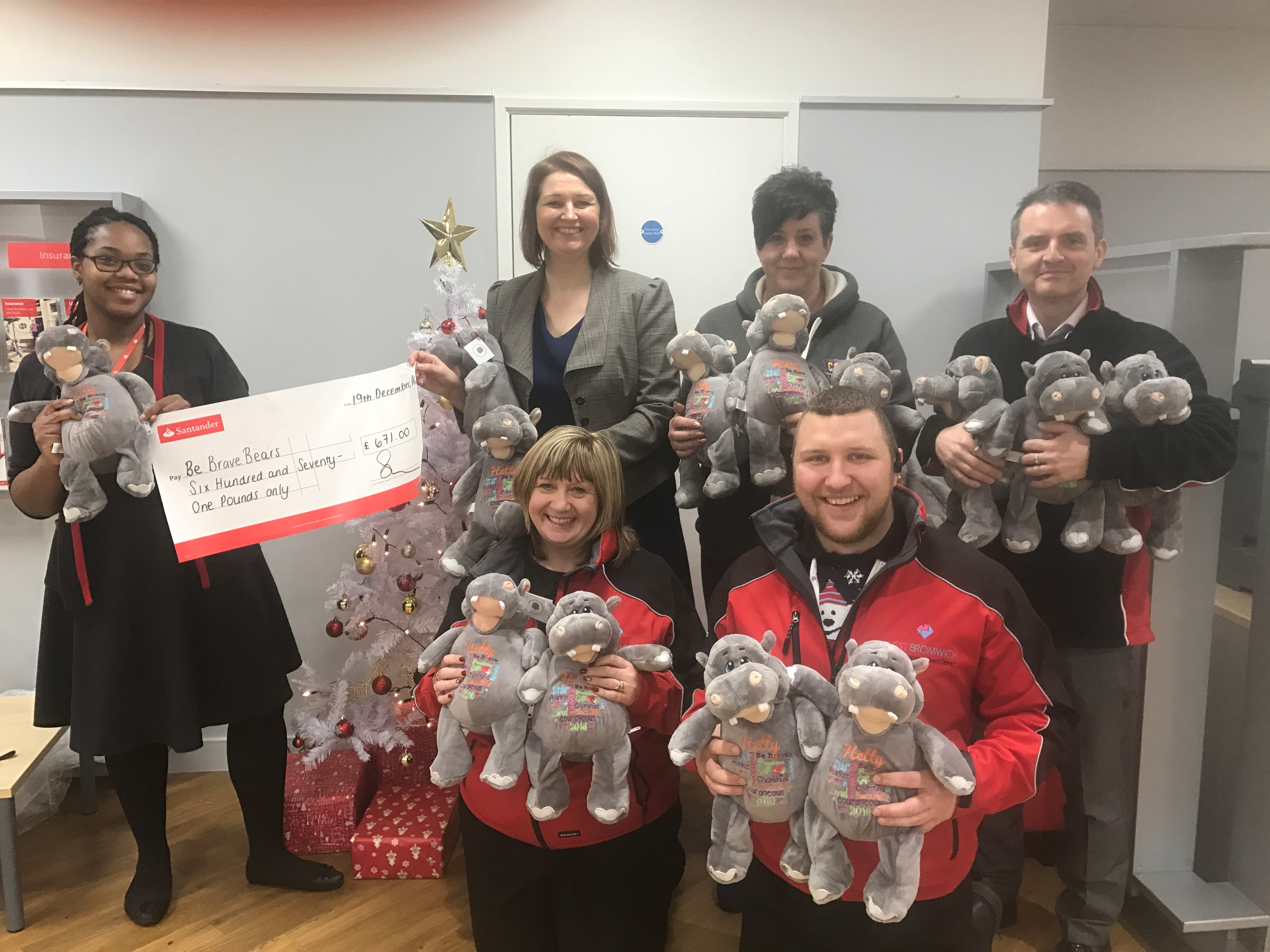 West Bromwich Town BID working with Be Brave Bears charity