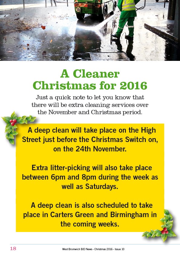 A Cleaner Christmas for 2016 in West Bromwich