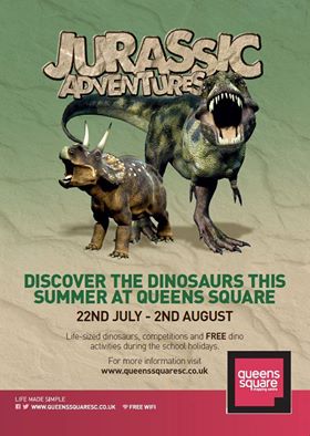 Jurassic Adventures comes to Queens Square Shopping Centre, West Bromwich **SOON**