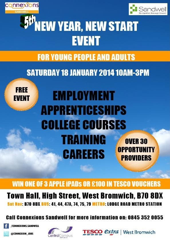 Connexions Sandwell Event – Saturday 18th January 2014