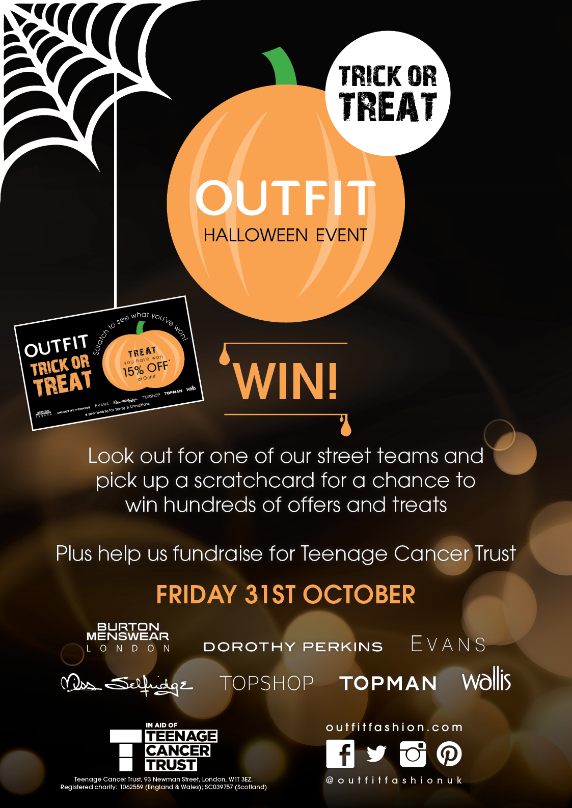 'Trick or Treat' Event on the 31st October 2014 in Outfit, New Square Shopping Centre