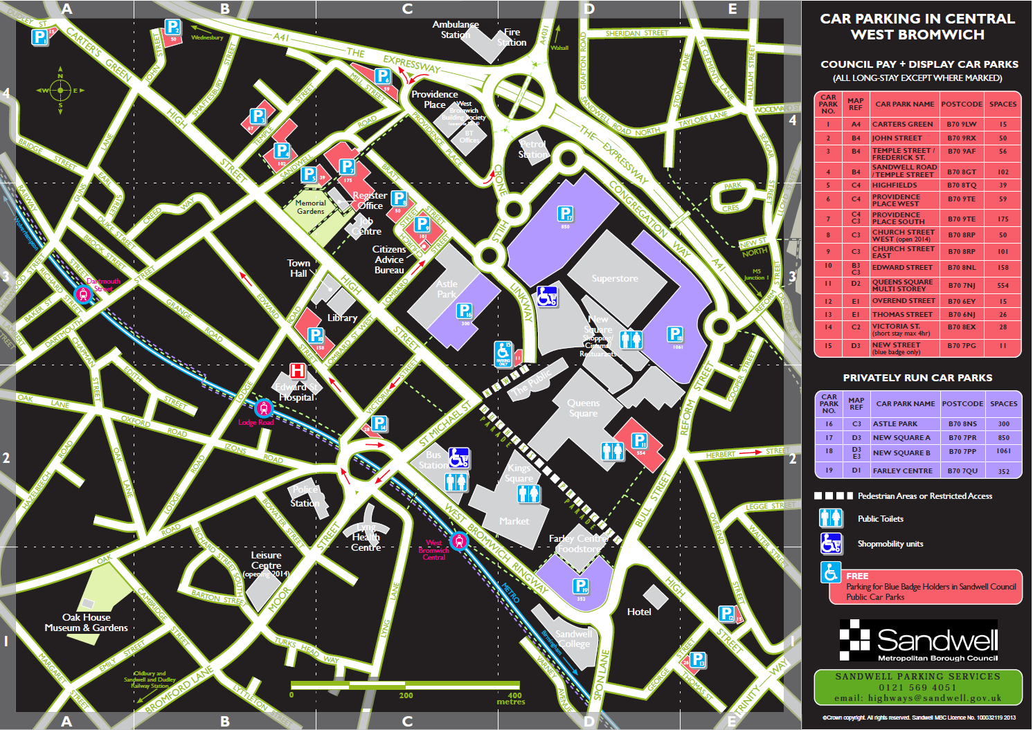 West Bromwich Town Centre Car Parking