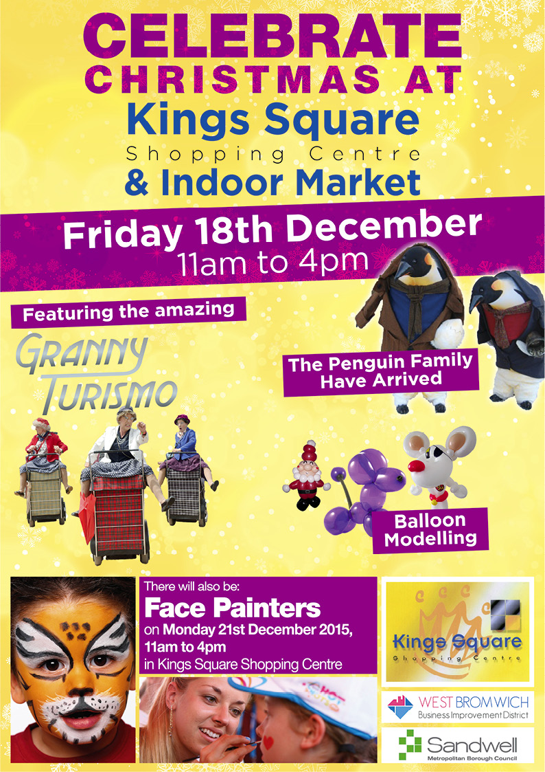 Kings Square Shopping Centre and Indoor Market – Free entertainment from 11am