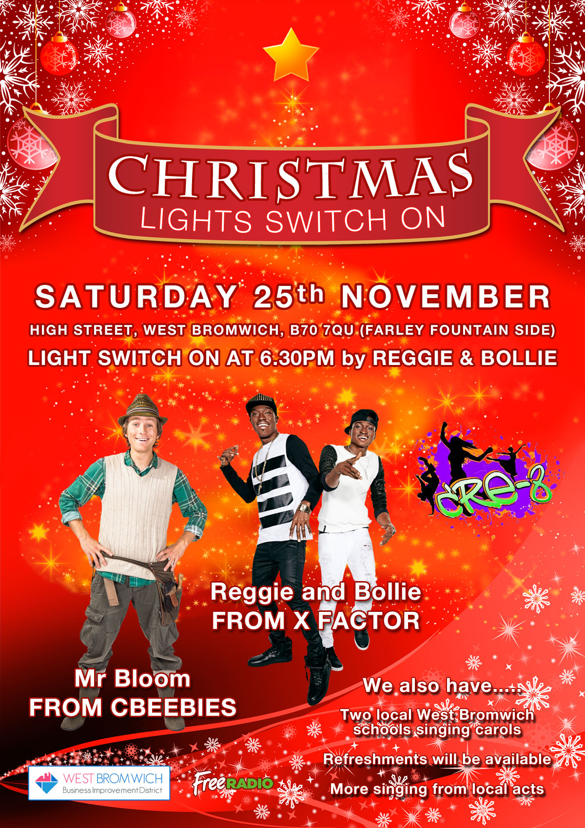 West Bromwich Christmas Lights Event 25th November 2017