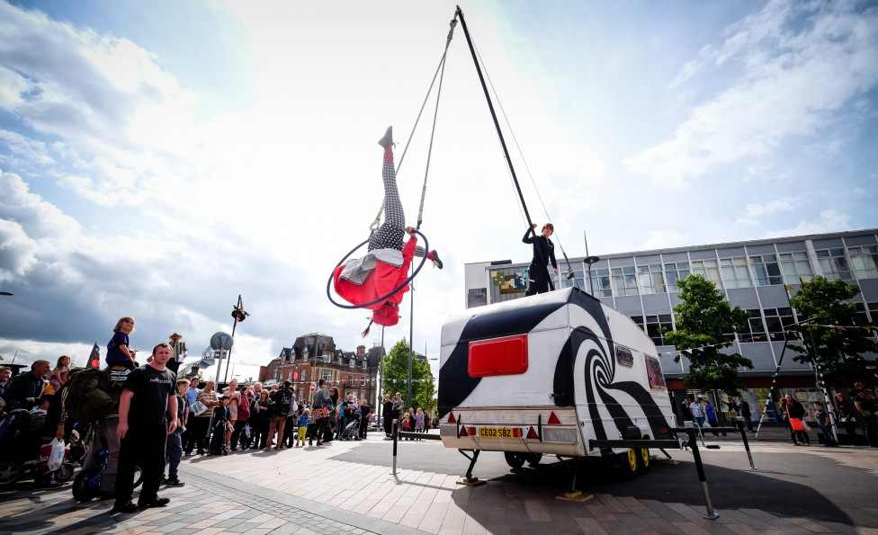 Dont Forget to come to New Square Shopping Centre this weekend for No Fit State Circus