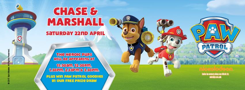 Paw Patrol comes to Queens Square Shopping Centre this April 2017