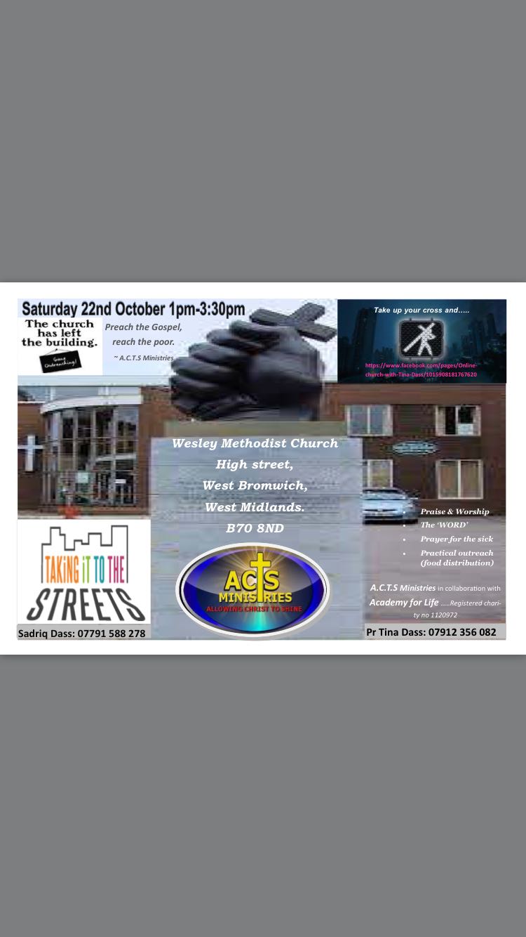 Community outreach event on Saturday 22/10/2016