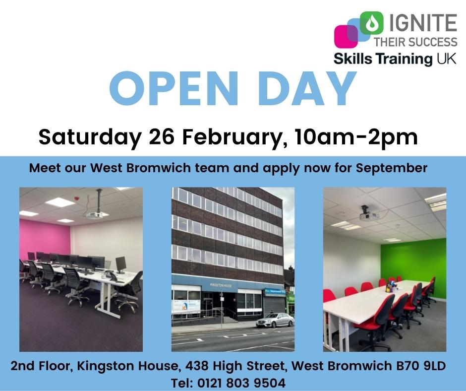 Ignite – Open Day Saturday 26th February 2022