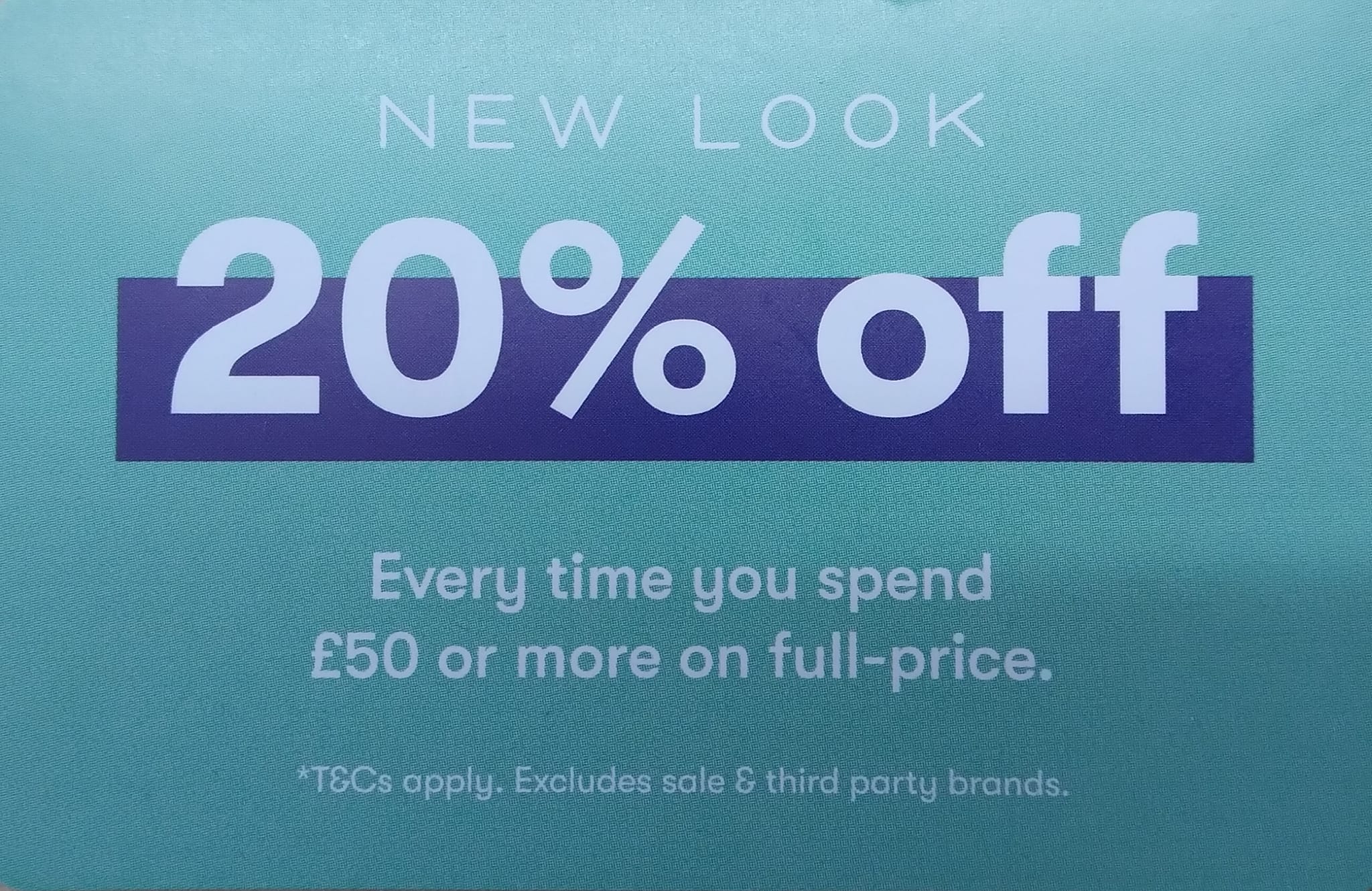 20% off at New Look