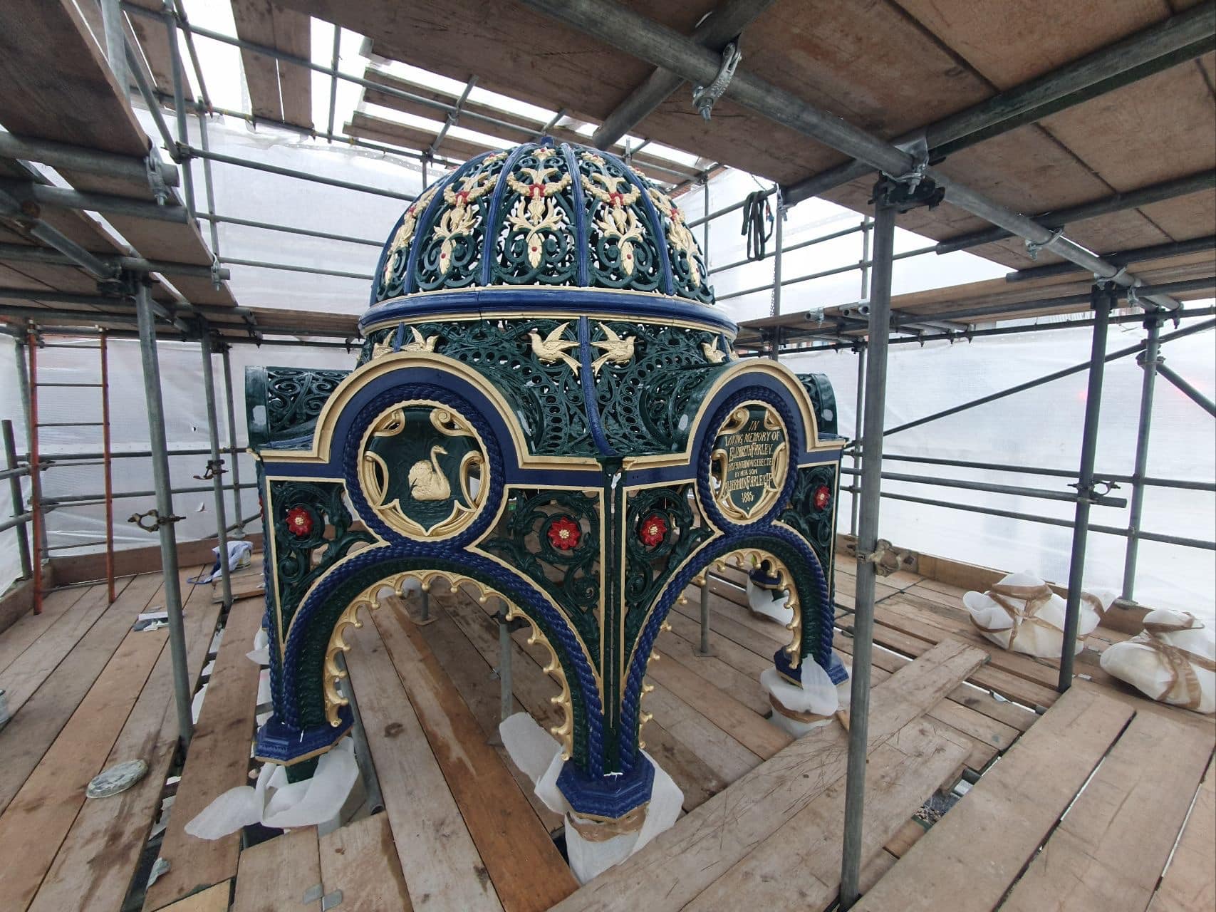 Farley Fountain Refurbishment Progress