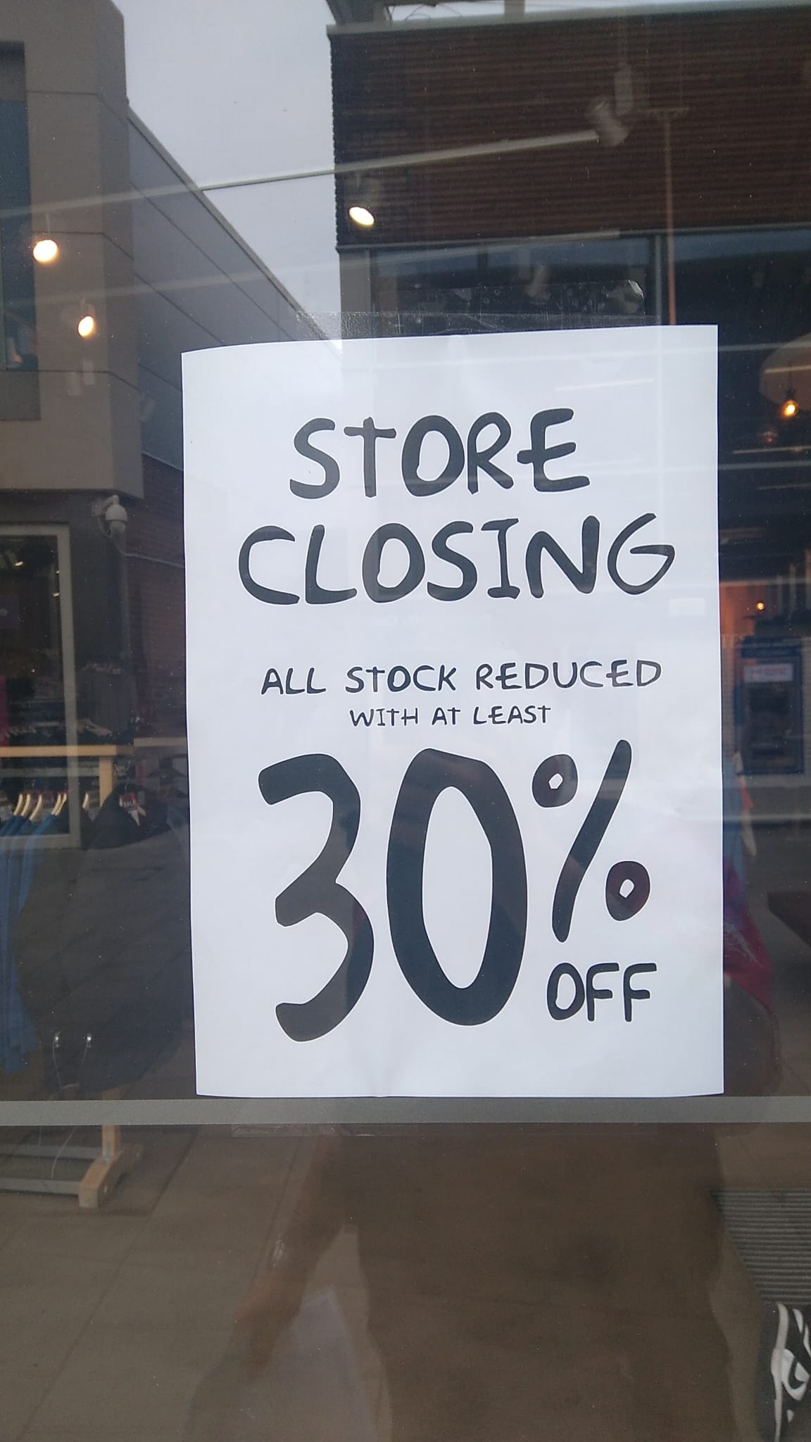 All stock reduced with aleast 30%