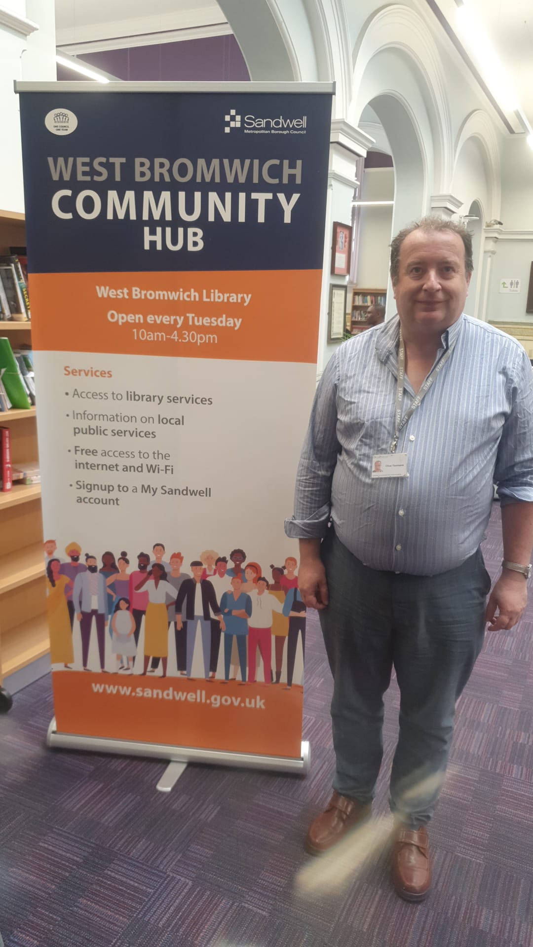 West Bromwich Community Hub services in West Bromwich Library! Please visit us for any enquiries!