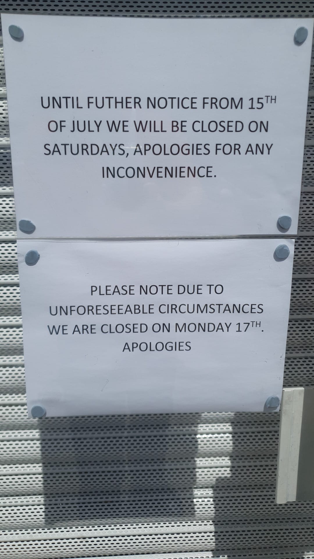 Utilita notice!