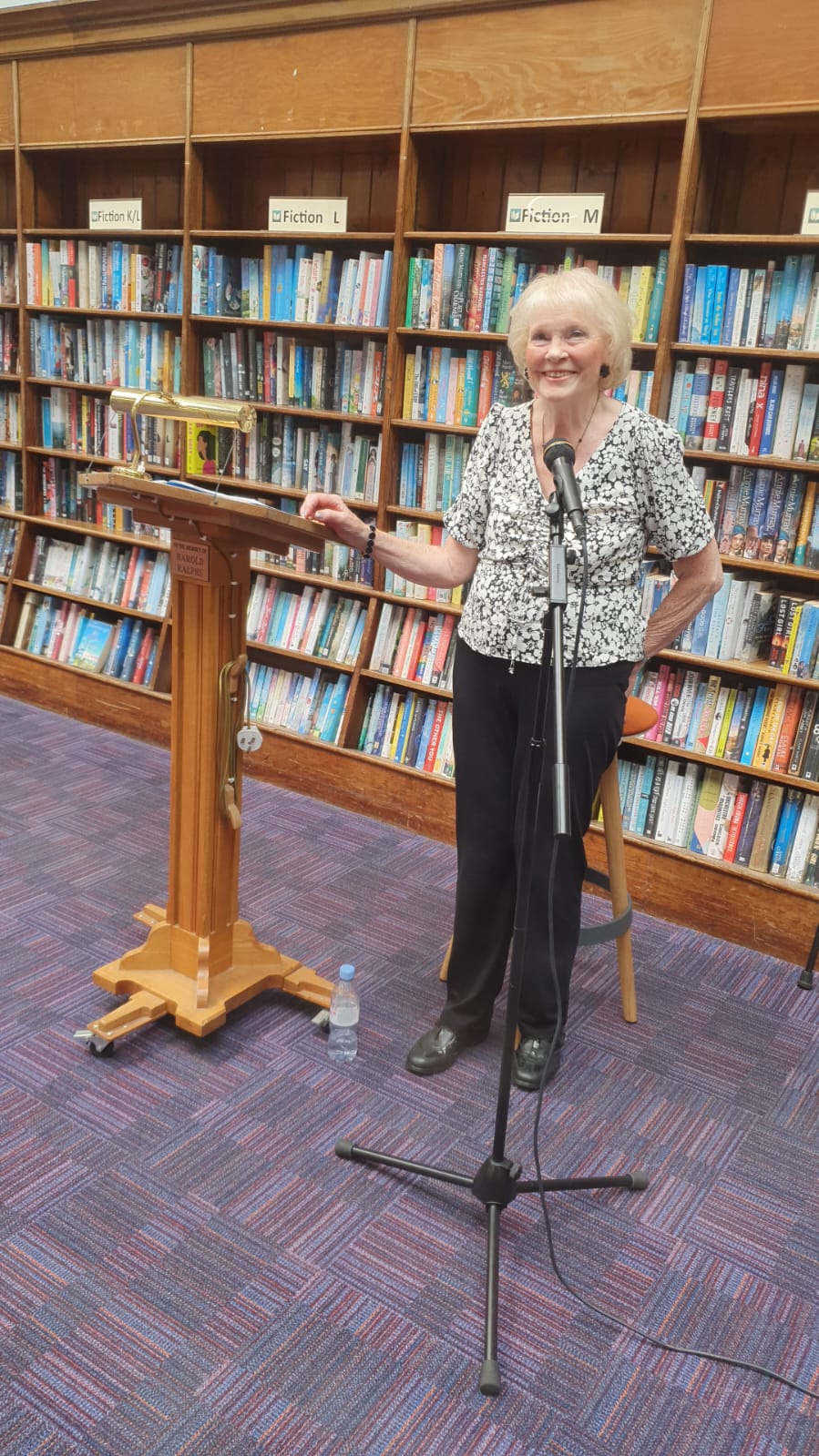 Val Wiseman at West Bromwich Library!