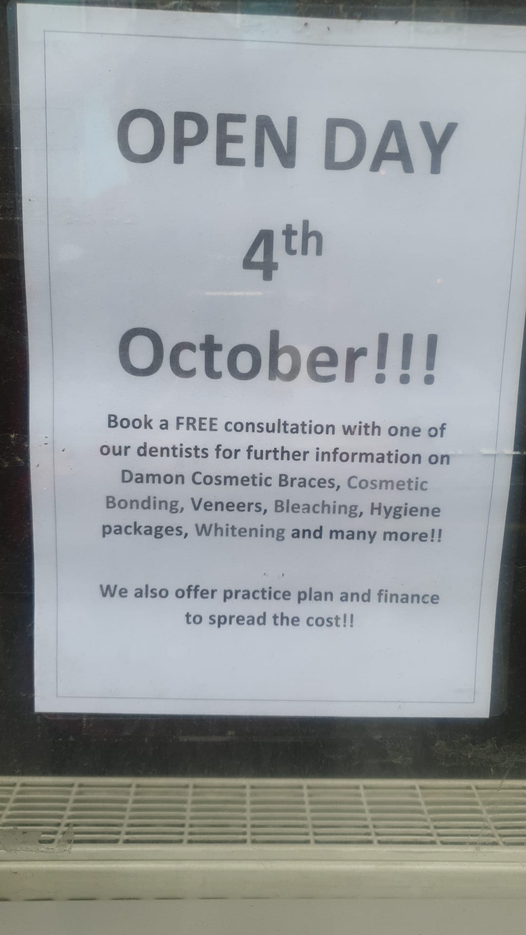 Asden House Dental Clinic Open Day 4th October