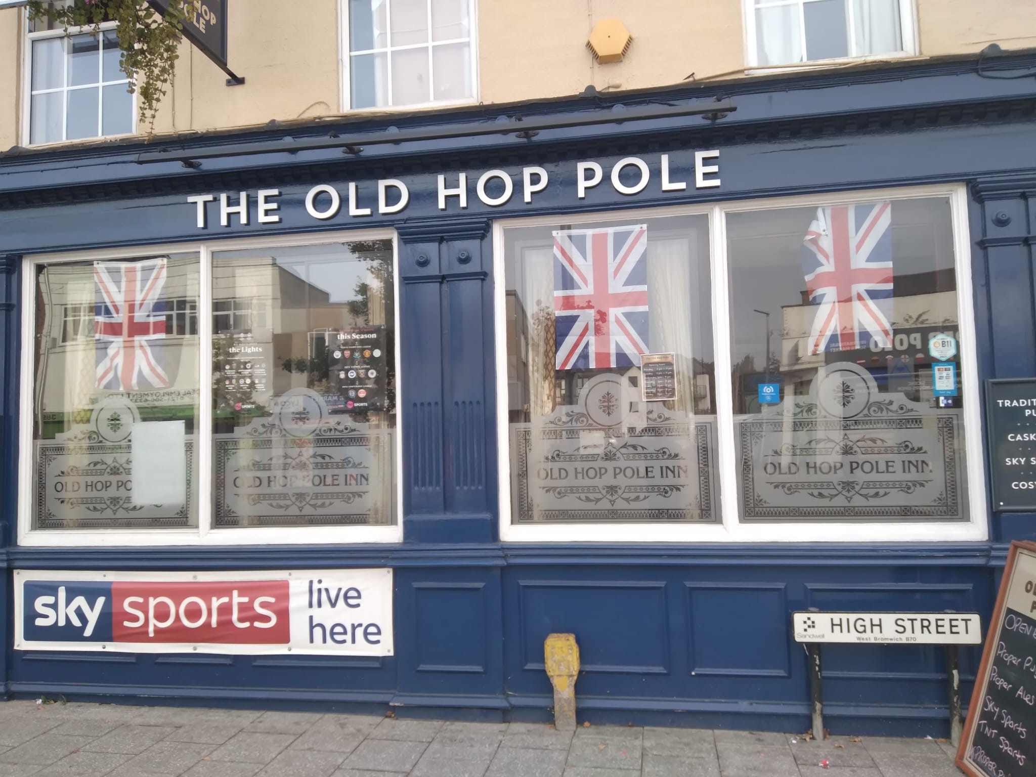 Come down and enjoy a cold beer at The Old Hop Pole
