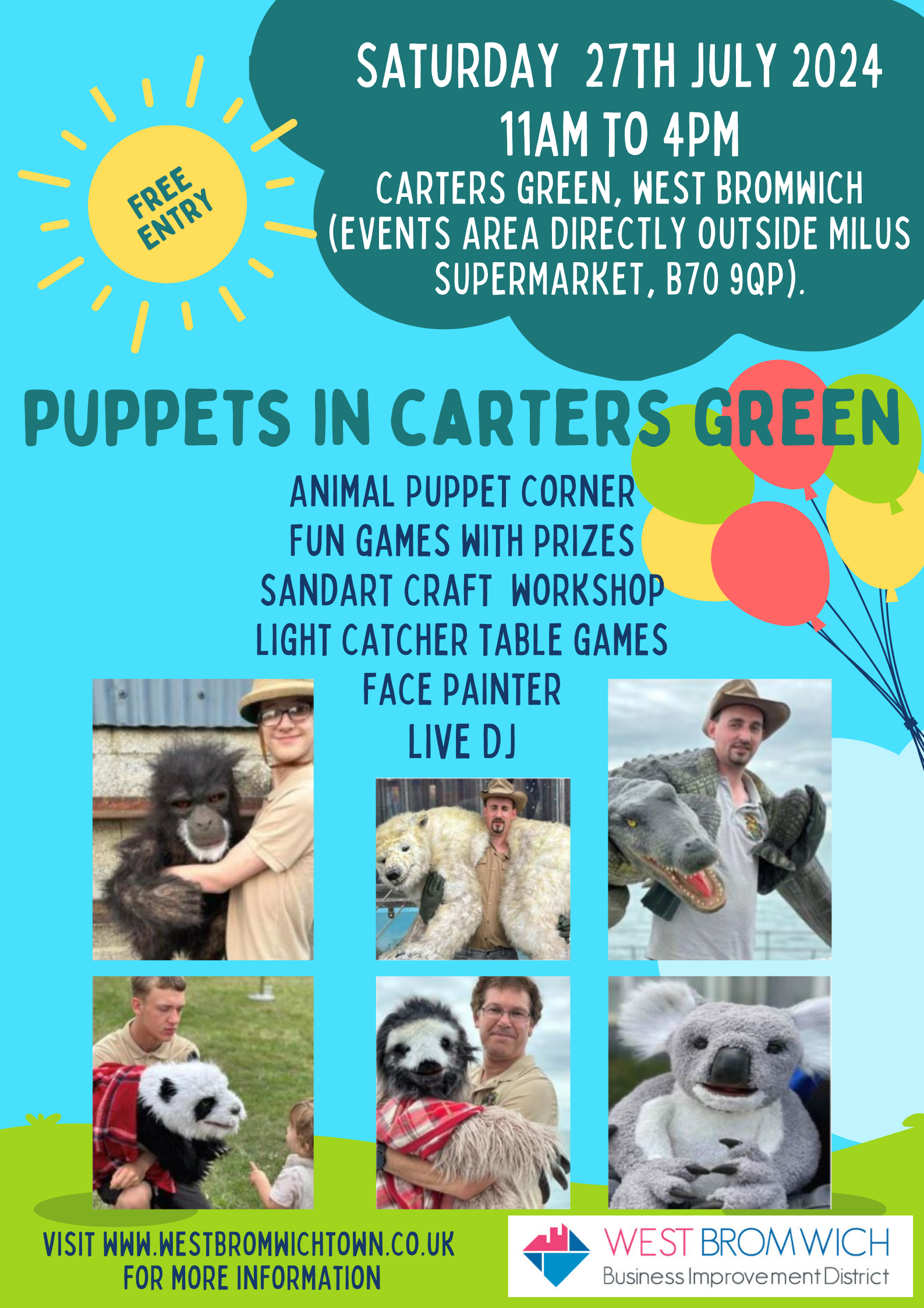 Animal Puppets in Carters Green